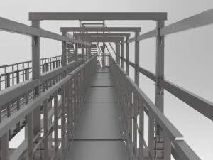 viaduto do gasoduto Modelo 3D