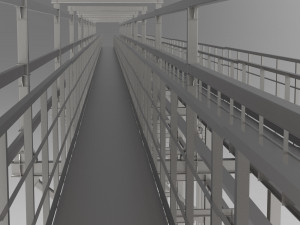 pipeline overpass Model 3D
