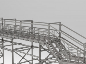 pipeline overpass Model 3D