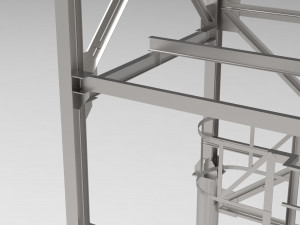 pipeline overpass Model 3D