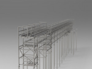 pipeline overpass Model 3D