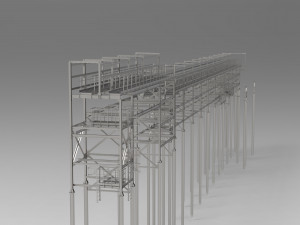pipeline overpass Model 3D