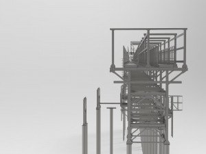 pipeline overpass Model 3D