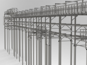 pipeline overpass Model 3D