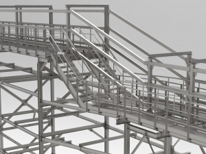 pipeline overpass Model 3D