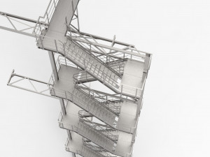 second fire escape Modelo 3D