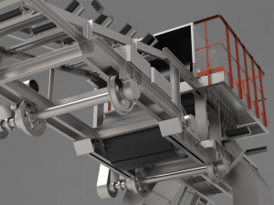 heavy machine for the mining industry 3D 모델