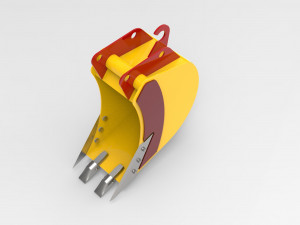 trench bucket for excavator 3D Model