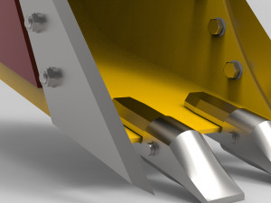 trench bucket for excavator 3D Model