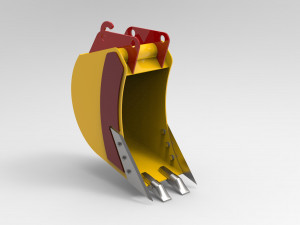 trench bucket for excavator 3D Model