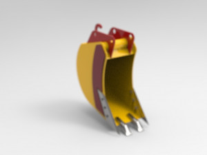 trench bucket for excavator 3D Model