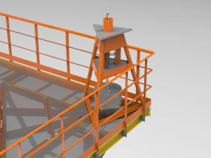 huge oil plant pipe 3D Model