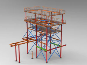 torre de enfriamiento Modelo 3D