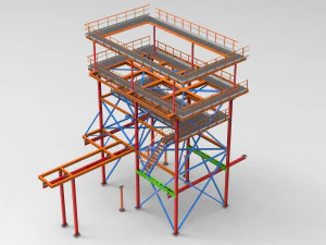 torre de resfriamento Modelo 3D