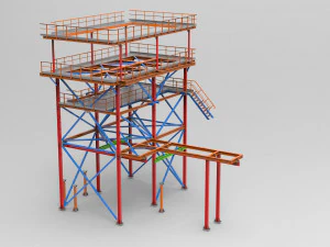 torre de resfriamento Modelo 3D
