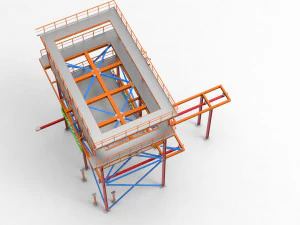 torre de resfriamento Modelo 3D