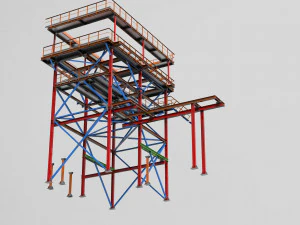 torre de resfriamento Modelo 3D