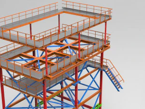 torre de resfriamento Modelo 3D