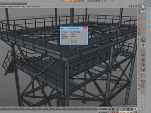 torre de resfriamento Modelo 3D