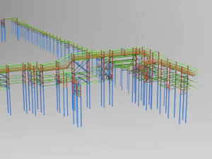 cable trestle 3D Model