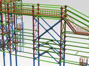 cable trestle 3D Модель