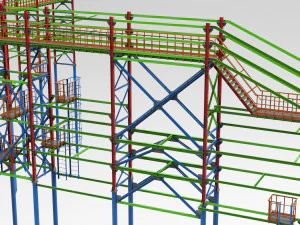 cable trestle 3D Model