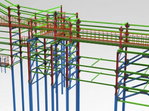 cable trestle 3D Model