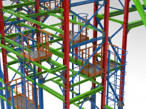 cable trestle 3D Model
