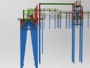 cable trestle 3D Model