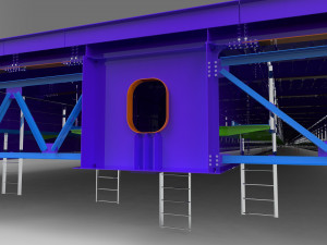 steel brige 3D-Modell
