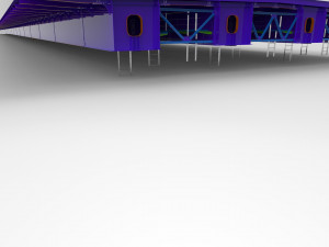steel brige 3D-Modell