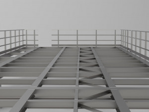 steel platform 3D Model
