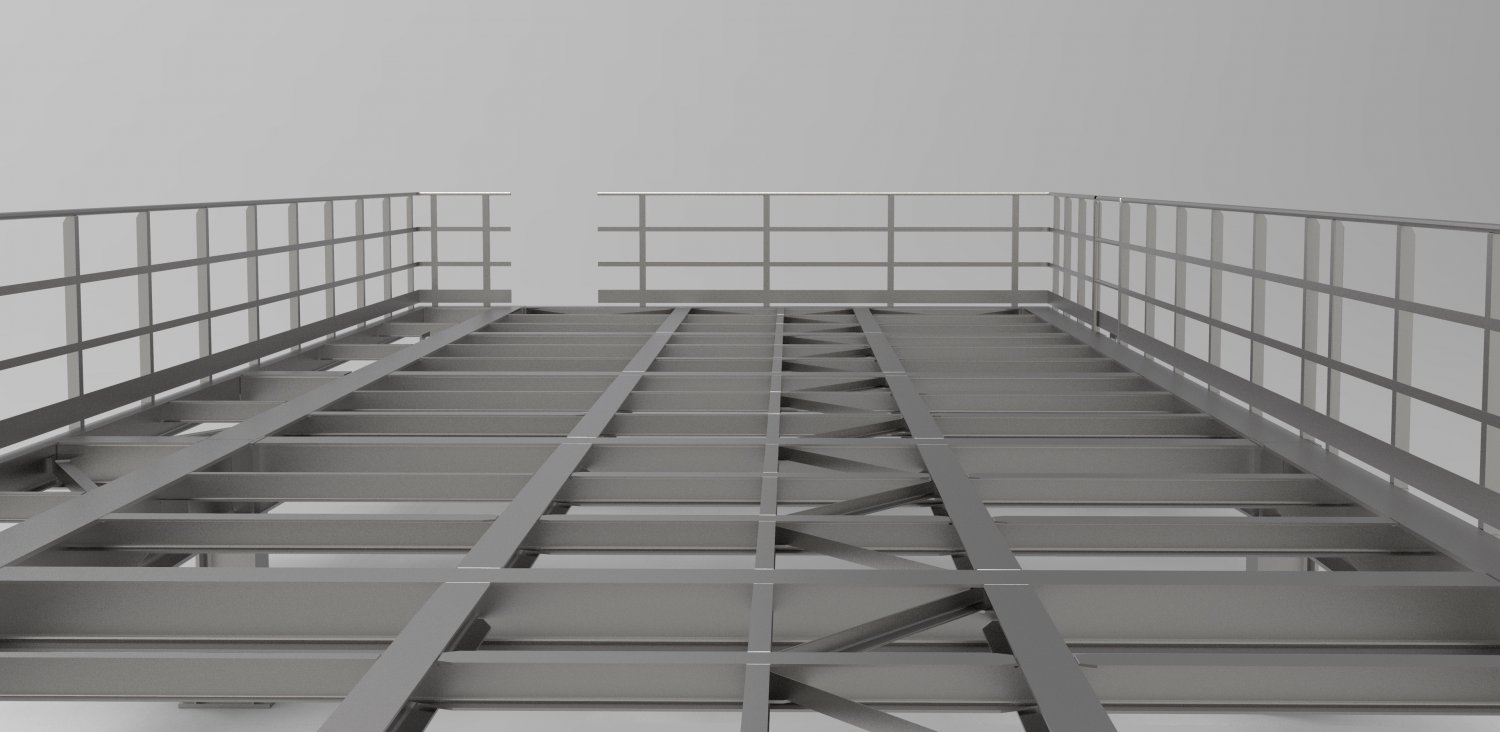 Steel Platform 3d Model In Buildings 3dexport