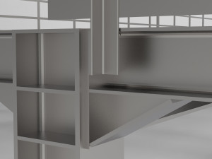 steel platform 3D Model