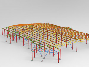 railway station 3D Model