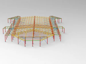 railway station 3D Model