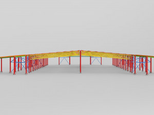railway station 3D मॉडल
