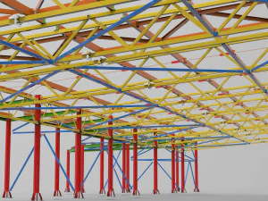 railway station 3D Model