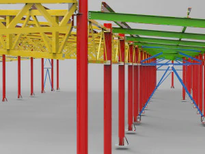 railway station 3D Model