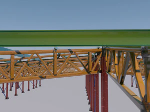 railway station 3D Model