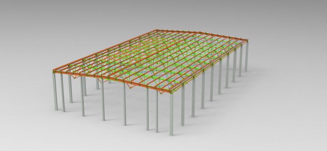 sports complex 3D Модель .c4d .max .obj .3ds .fbx .stl .blend 