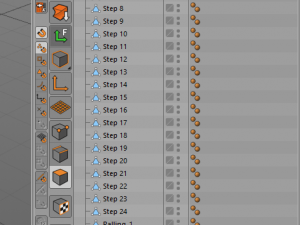 steel fire stair 3D Model