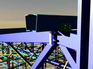 industrial building made of metal structures Model 3D