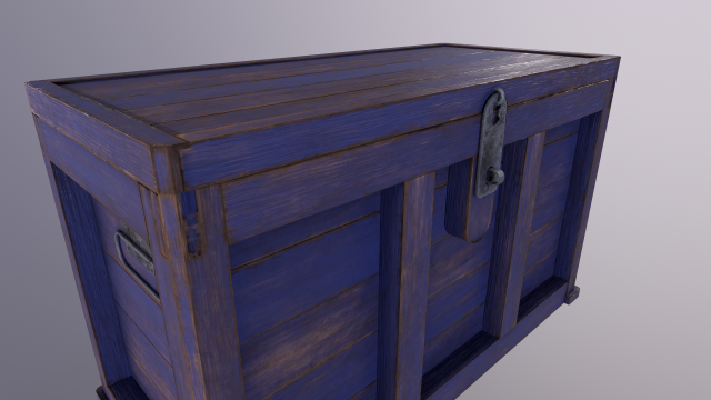 old wooden chest 3D Modell .c4d .max .obj .3ds .fbx .stl .blend 