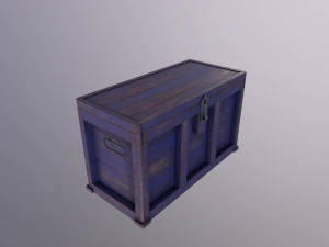 old wooden chest 3D Model