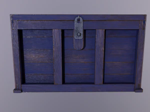 old wooden chest 3D Model