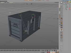 old wooden chest 3D Modell