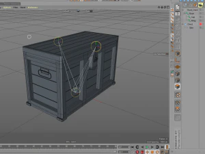 old wooden chest 3D Model