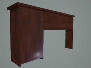 wooden office desk 3D Model