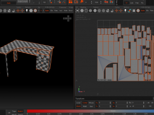 wooden office desk 3D Model